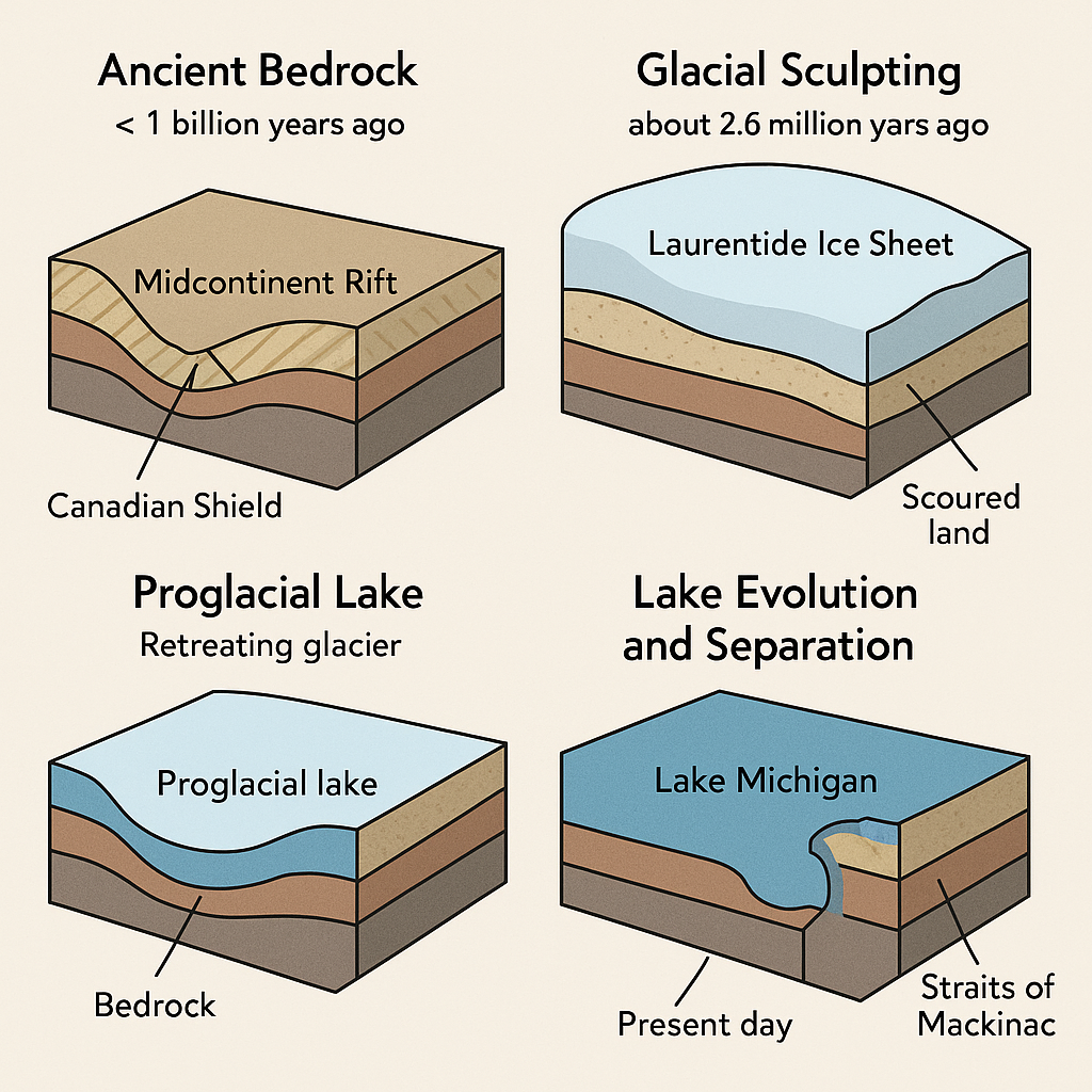 Formation of Lake Michigan