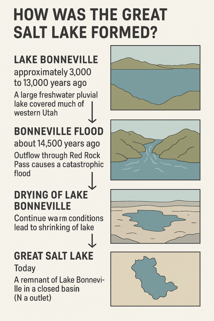 How was the Great Salt Lake formed