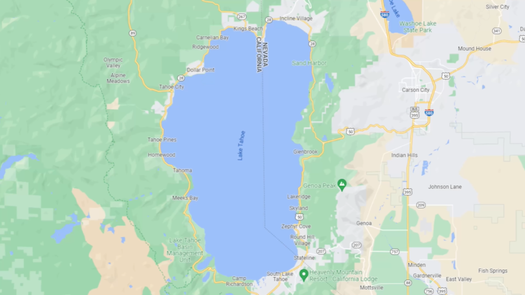 Lake Tahoe Map
