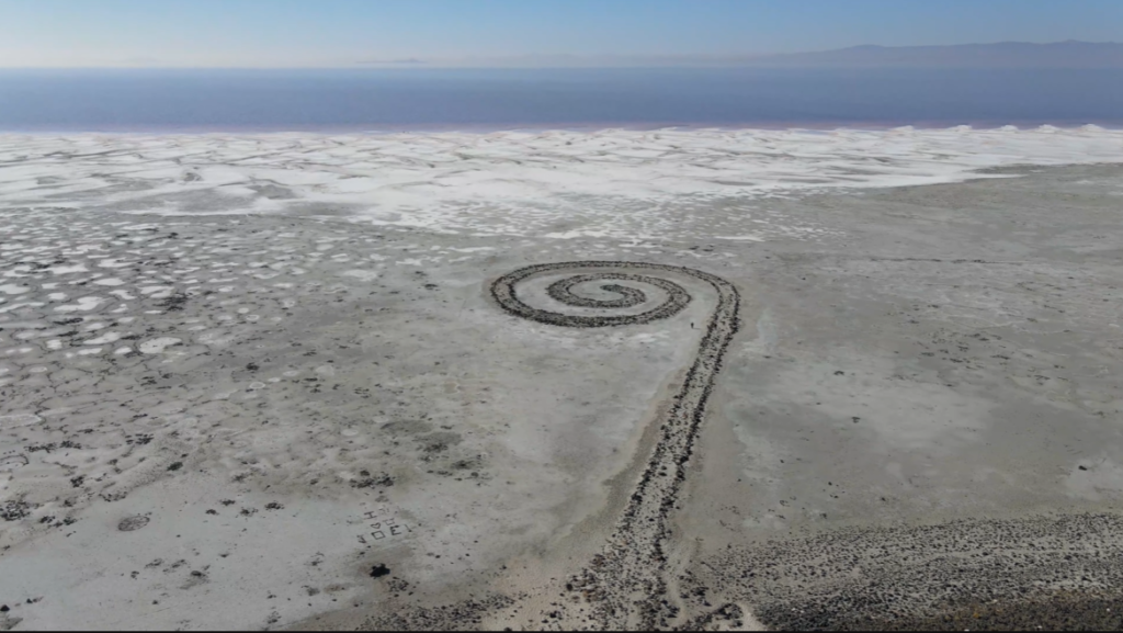 Spiral Jetty at the Great Salt Lake